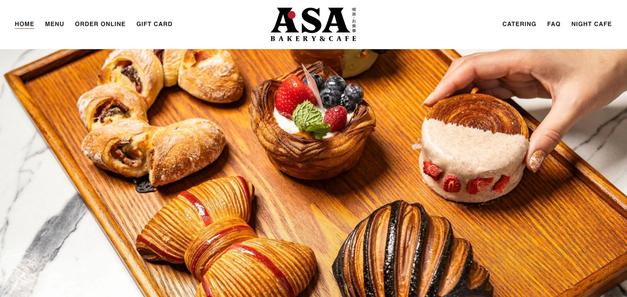 ASA Bakery homepage screenshot