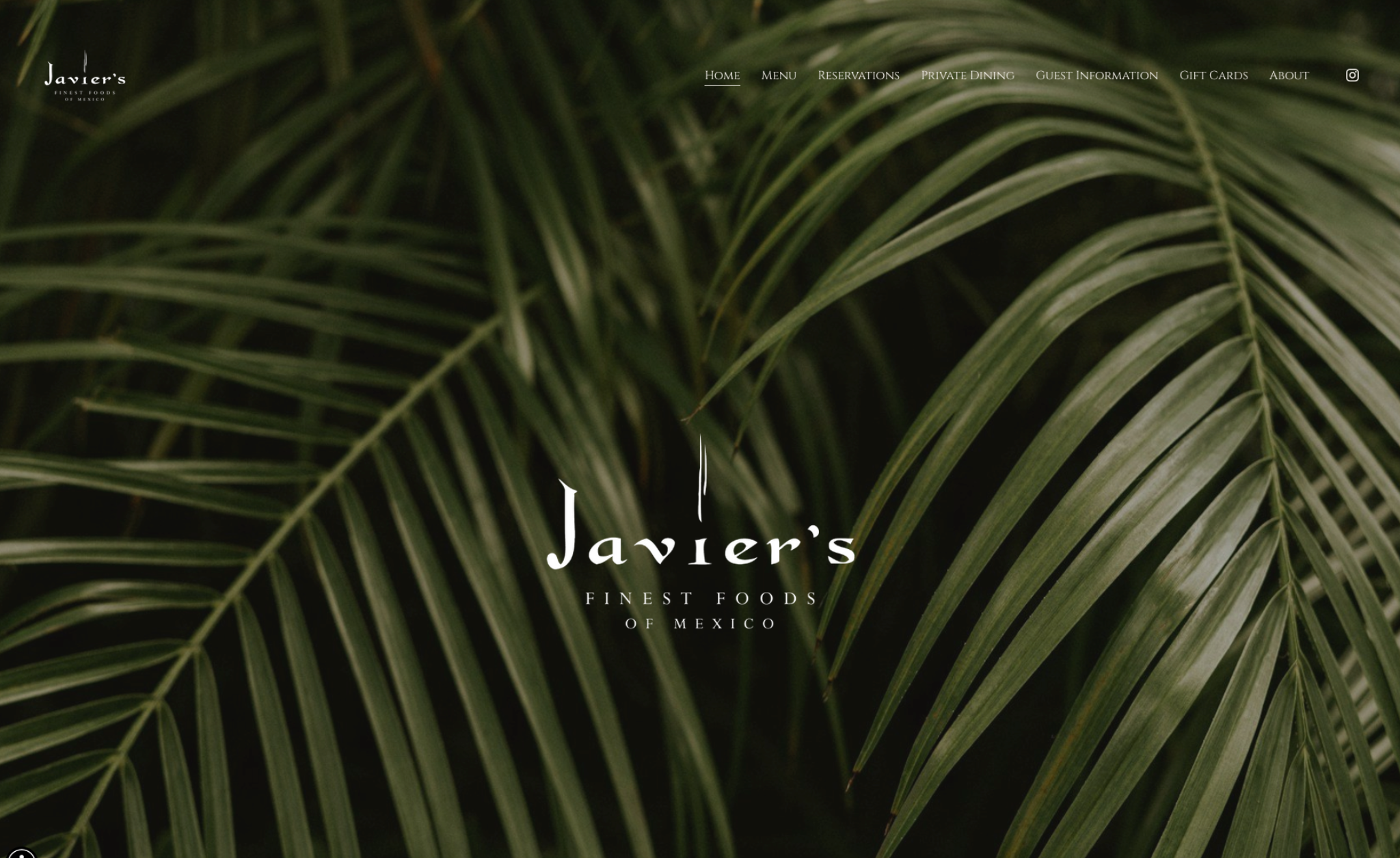 Javier’s La Jolla homepage screenshot