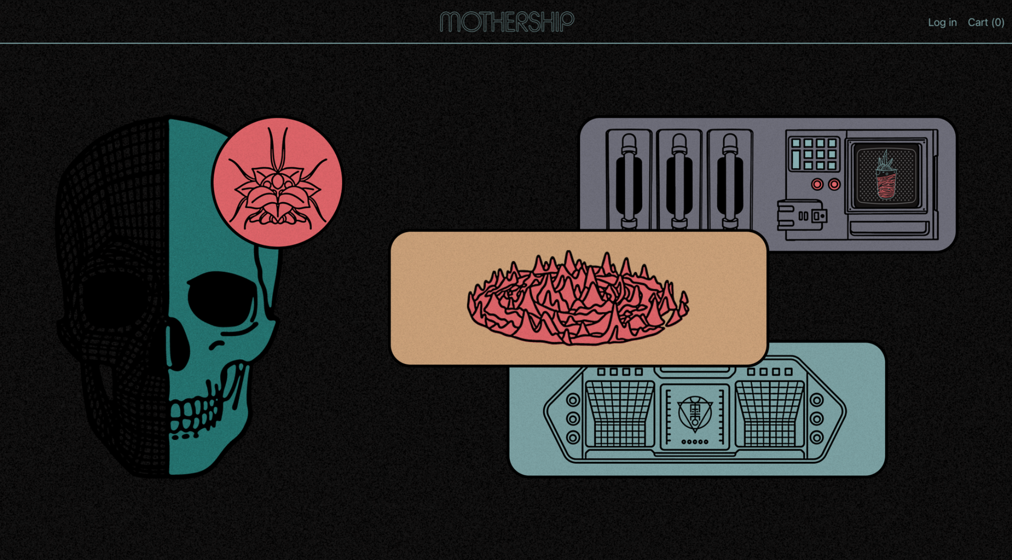 Mothership homepage screenshot